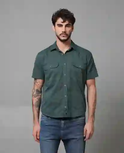 Camisa Hombre Verde Talla S 113G001_VER185410 Rifle