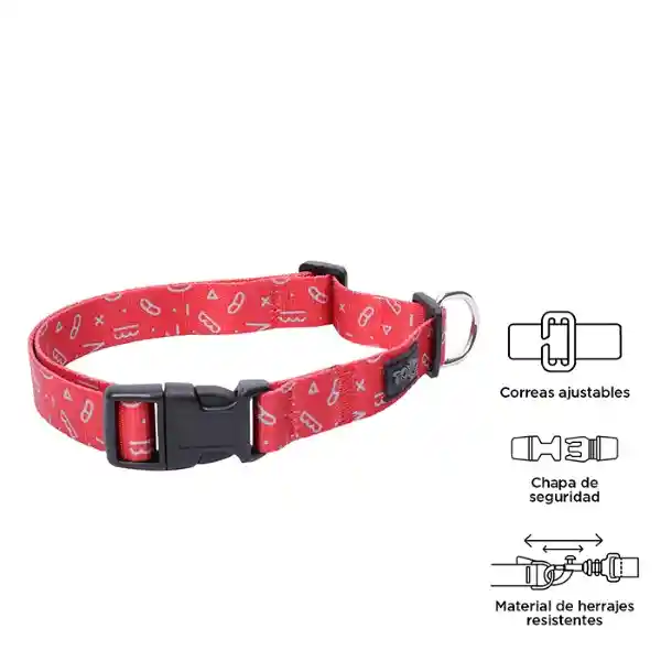 Collar Ajustable Mylu Rojo Talla M 5RX Totto