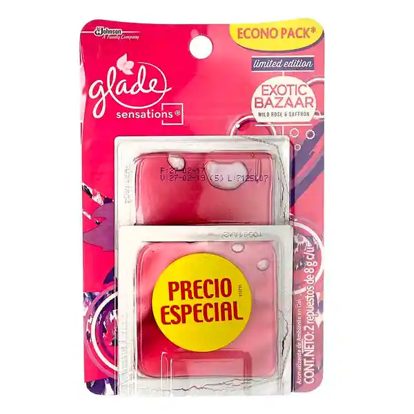 Glade Aromatizante Sensations Exotic Gel Repuesto