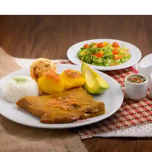 Menu Sobrebarriga + Bandeja + Bebida + Postre