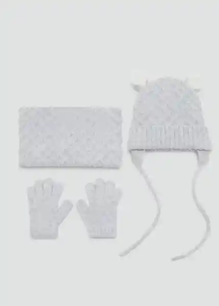 Guantes Orejitag Gris Talla 94 Niños Mango