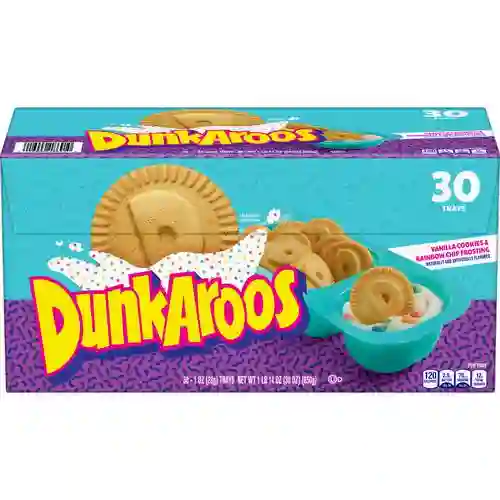 Dunkaroos Galleta de Vainilla Con Glaseado de Chips de Arcoíris