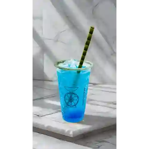 Soda Michelada Curacao Azul y Chicle