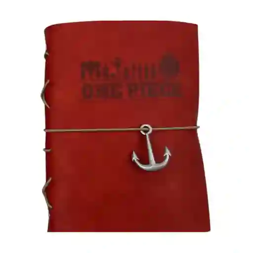 Libreta Hojas Sueltas Banda B6 Pu Serie One Piece Rojo Miniso