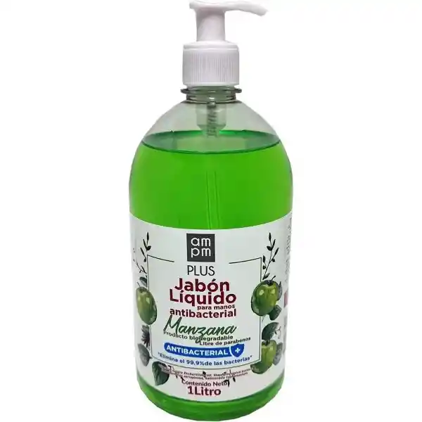  Jabon Liquido Manzana Antibact  Am Pm  Plus 