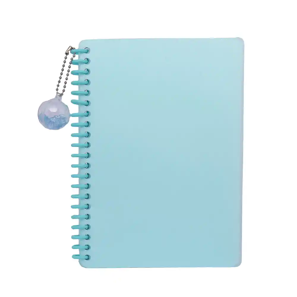 Miniso Cuaderno Liso Argollado Cian