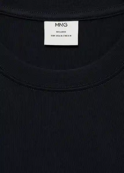 Camiseta Anouk Navy Talla L Hombre Mango