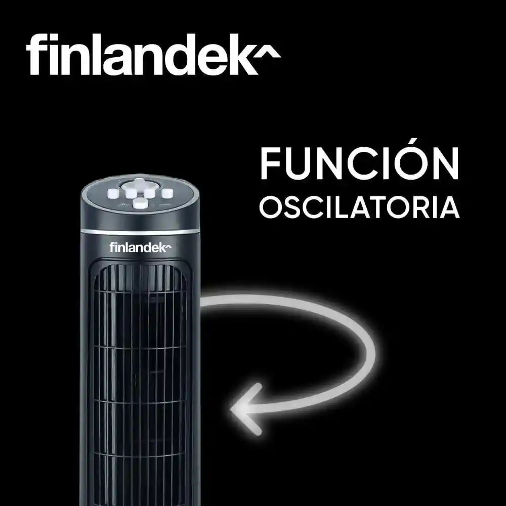 Finlandek Ventilador de Torre Negro 31P FI-FN159CO