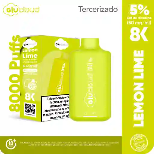 Glucloud Vape Lemon Lime 8K / 8000 Puff