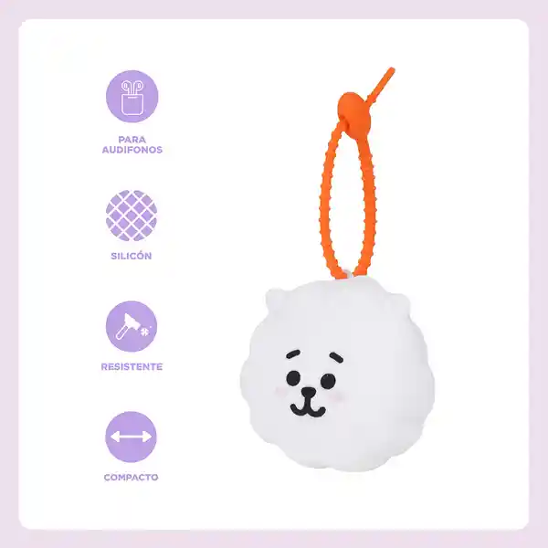 Estuche Para Audífonos Rojo Serie Bt21 Miniso