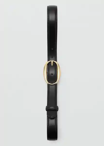 Cinturón Martina Negro Talla M Mujer Mango