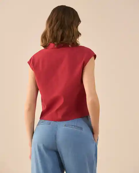 Camisa Rojo Rio Oscuro Talla M 611G023 Esprit