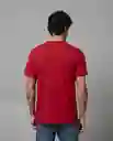 Camiseta Hombre Rojo Talla L 100G001 Rifle