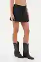 Falda Corta Amanecer Negro Talla 02 M