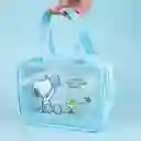 Organizador Para Viaje Serie Snoopy Colorful Azul Miniso