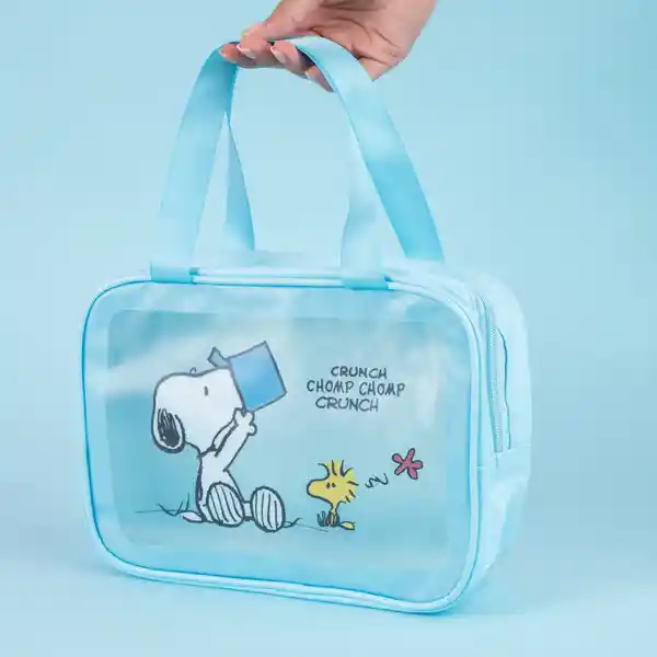 Organizador Para Viaje Serie Snoopy Colorful Azul Miniso