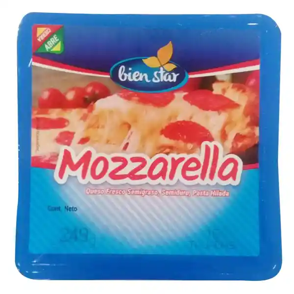   Bien Star  Queso Mozzarella Cheeselite Tajado 