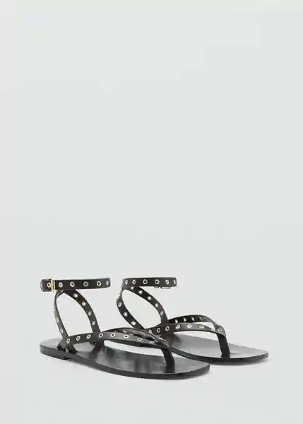 Sandalias Eye Negro Talla 39 Mujer Mango