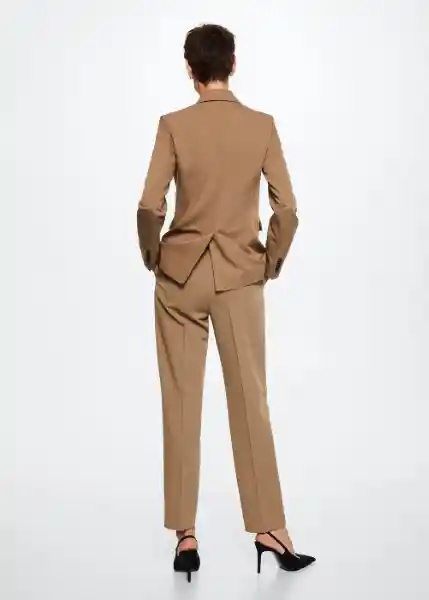 Pantalón Boreal Camel Talla 46 Mujer Mango