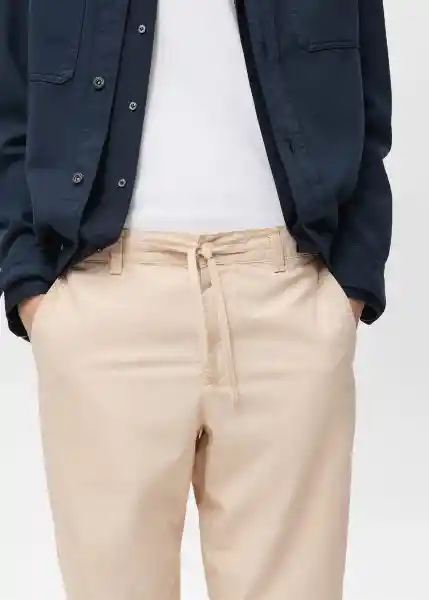 Pantalón Allen Crudo Talla 44 Hombre Mango
