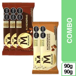 Combo Magnum Blanco Almendras 2 Und + Magnum Almendras 3 Und