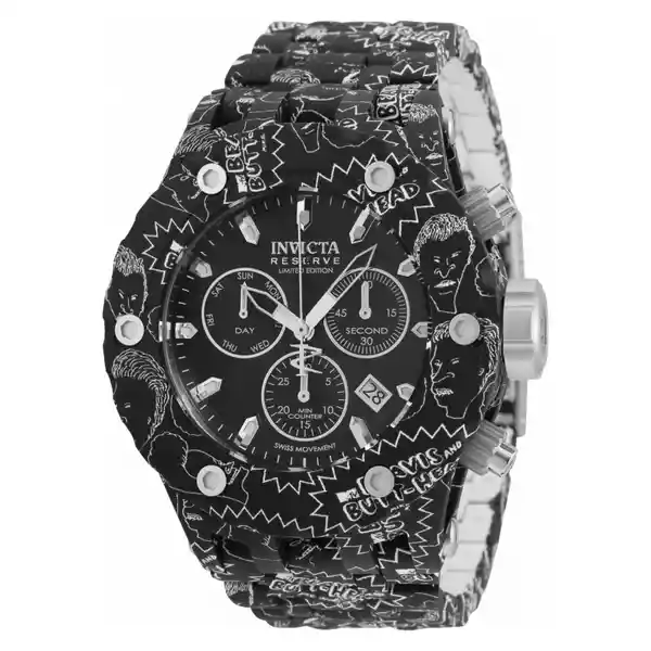 Invicta Reloj Galjanoplastia de Agua Hombre Plata y Negro 34664