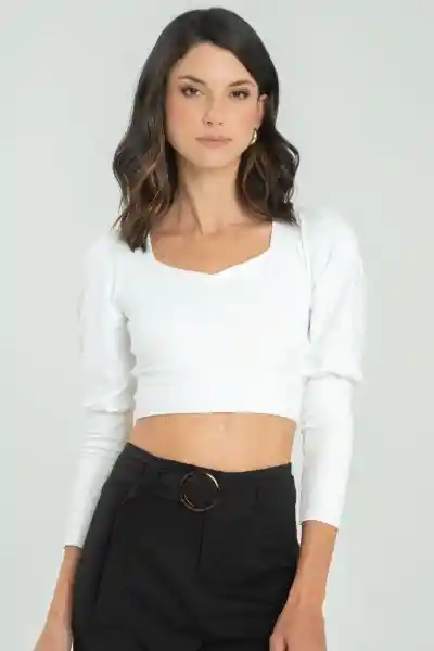 Crop Top Atwood Color Blanco Crudo Talla S Ragged