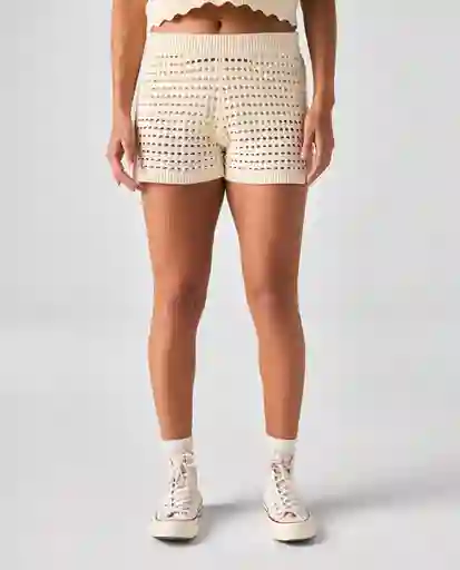 Short Mujer Crudo Talla 8 652G002_CRU110105 Americanino