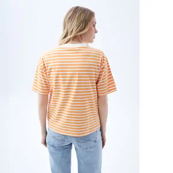 Camiseta Mujer Naranja Talla L 602F005 Americanino