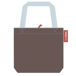 Bolsa Market Algodón Lisa Café M Casaideas