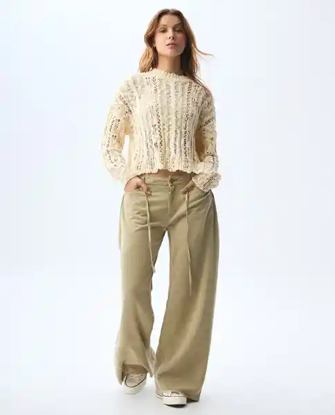Pantalón Mujer Verde Talla 8 631G002_VER150522 Americanino