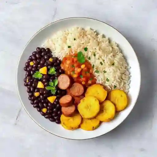 Calentao Paisa Con Huevos Fritos