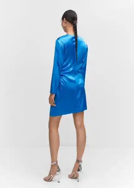 Vestido Lore-W Azul Talla S Mujer Mango
