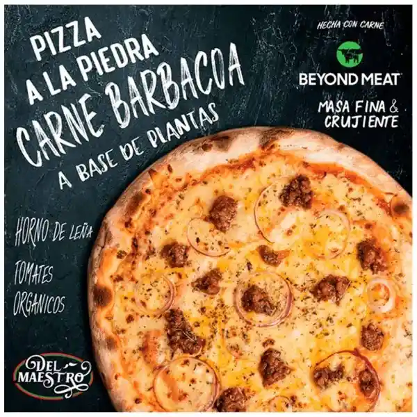 Del Maestro Pizza Vegana Carne Bbq