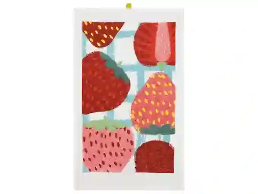 Paño de Cocina Velour Fresas Casaideas
