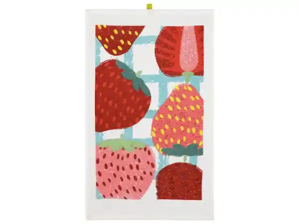 Paño de Cocina Velour Fresas Casaideas