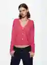 Cardigan Luca-W Fucsia Talla S Mujer Mango