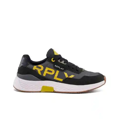 Replay Tenis Sneaker Para Hombre Negro/Blanco Talla 40