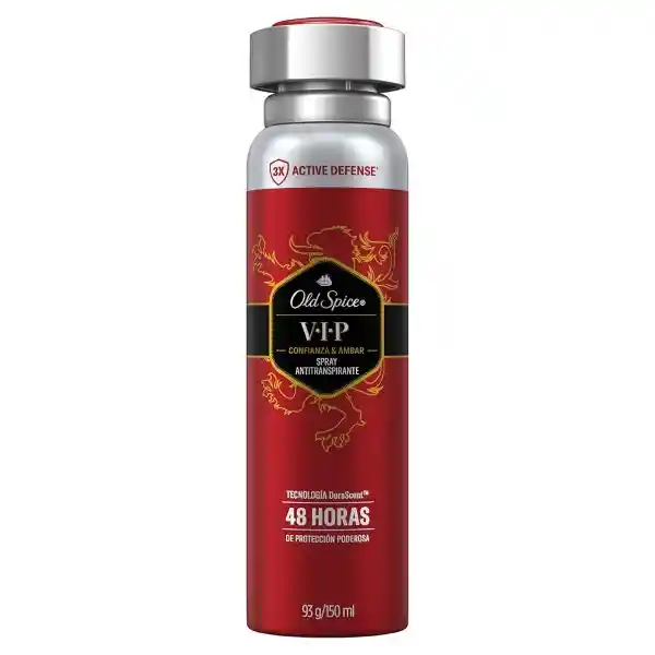 Old Spice Desodorante Antitranspirante Hombre Spray Vip 93 g