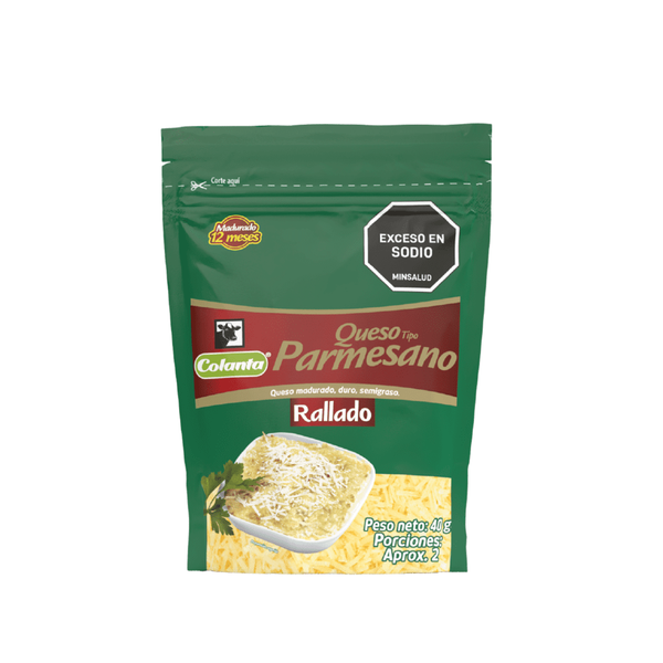 Queso Parmesano Colanta Rallado Fresco Semiblando 40 g