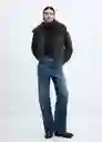 Abrigo Anorak Twist Gris Oscuro Vigoré Talla L Mujer Mango