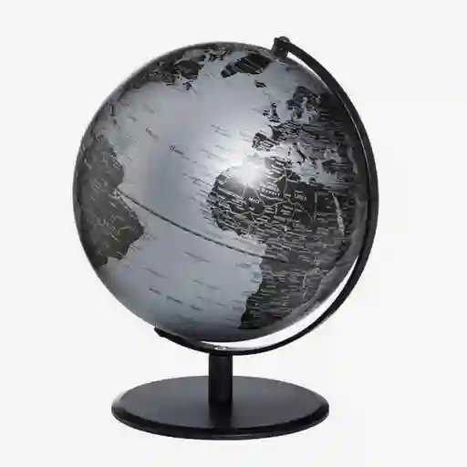 Troika Globo Planet Plata/Negro