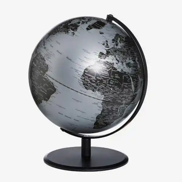 Troika Globo Planet Plata/Negro