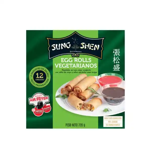 Sung Shen Rollito de Huevo Egg Rolls Vegetarianos