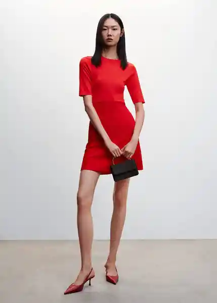 Vestido Tenis-H Rojo Talla XS Mujer Mango