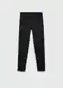 Leggings Elio Negro Talla 14 Niñas Mango