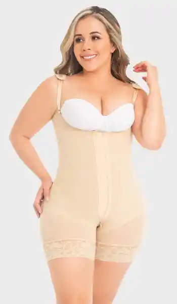 Faja Corta Con Espalda Cubierta NBEIGES F-0068 Fajasmyd