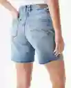 Short Medio Femenino Azul Francés Medio Talla 8 Chevignon