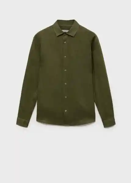 Camisa Parrot Verde Talla L Hombre Mango