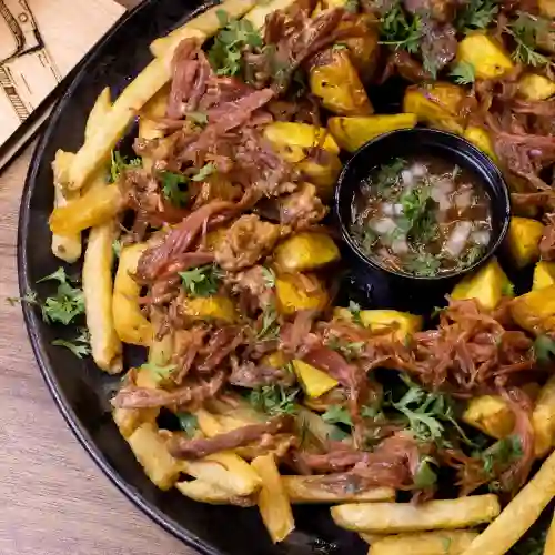 Papas con Pulled Pork